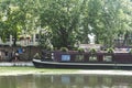 Waterside Cafe on a narrowboat moored in Little Venice, London