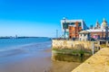 Waterside of Liverpool dominated by the museum of Liverpool an the pilotage house, England Royalty Free Stock Photo