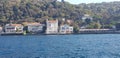Waterside mansions on the Bosphorus, it is a privilege to live here, there is a port for boats in front of them