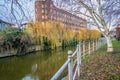 Footpath along the bank of the River Wensum, Norwich, Norfolk