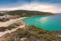 Waterside and Rena Bianca beach in Santa Teresa Gallura, Sardinia Italy Royalty Free Stock Photo