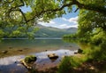 the waterside is very clear and rocky by the shore