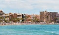 Playa del Cura in Torrevieja, Spain Royalty Free Stock Photo