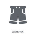 waterski icon from Summer collection.