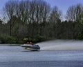 Waterski Racing in New Zealand Royalty Free Stock Photo