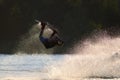 Waterskier on lake ausee Royalty Free Stock Photo