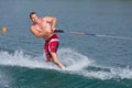 Waterskiing trick competition