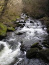 Watersmeet - River Lyn Royalty Free Stock Photo