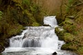 Watersmeet Waterfall, Exmoor, Devon UK Royalty Free Stock Photo