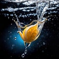 watersplash, clean clear water, plain background Royalty Free Stock Photo
