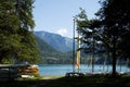 Watersports at Annecy lake Royalty Free Stock Photo