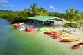 Watersports in Mahogany Bay in Roatan, Honduras Royalty Free Stock Photo