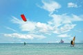 Watersports at Palm Beach on Aruba in the Caribbean Sea