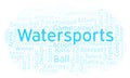 Watersports word cloud.