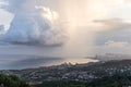 Waterspout off the coast of Barcelona, Spain