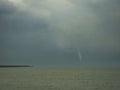 Waterspout over Lake IJsselmeer in The Netherlands Royalty Free Stock Photo