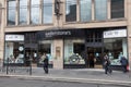 Waterstones book shop stire on high street.  Window displays and entrance with sign Royalty Free Stock Photo