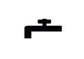 Watertap vector black image icon