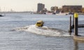 The watertaxi rotterdam in high speed Royalty Free Stock Photo