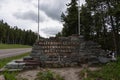 Waterton Glacier International Peace Park Sign