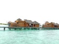 watervilla wooden house project in maldives