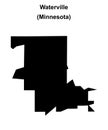Waterville outline map Royalty Free Stock Photo