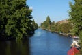 Waterway in Amsterdam Royalty Free Stock Photo