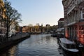 Waterway in Amsterdam Royalty Free Stock Photo