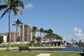 Waterway and bridge in Fort Lauderdale Florida Royalty Free Stock Photo