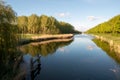 Waterway through a Dutch forest