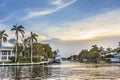 Waterway in Fort Lauderdale Royalty Free Stock Photo