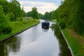 Waterways and canals in province North Brabant, Netherlands Royalty Free Stock Photo