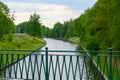 Waterways and canals in province North Brabant, Netherlands Royalty Free Stock Photo