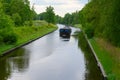 Waterways and canals in province North Brabant, Netherlands Royalty Free Stock Photo