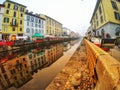 WATERWAYS OF NAVIGLI, MILAN, ITALY