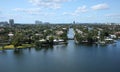 Waterways and skyline of Fort Lauderdale, Florida, USA