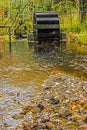 A waterwheel at Horseshoe Falls in northern Michigan Royalty Free Stock Photo