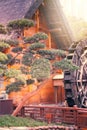 Waterwheel, Nan lian Garden, Hong Kong Royalty Free Stock Photo