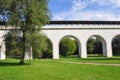 Waterworks Rostokinsky aqueduct in the Yauza River Valley