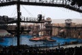 Waterworld Stunt Show in Universal Studios Beijing Royalty Free Stock Photo