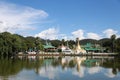 The watjongklang temple at Mueang Mae Hong Son. Royalty Free Stock Photo