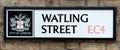 Watling Street, London Royalty Free Stock Photo