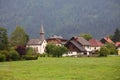 Watschig town in Gailtal, Austria