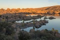 Watson Lake Landscape Prescott Arizona in Fall Royalty Free Stock Photo