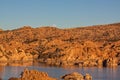 Watson Lake Moonrise Royalty Free Stock Photo