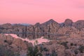 Watson Lake Prescott Arizona Sunset Reflection Royalty Free Stock Photo