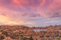 Watson Lake Sunset Royalty Free Stock Photo