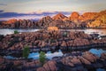 Watson Lake at Sunset Royalty Free Stock Photo