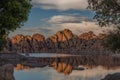 Watson Lake Sunset Prescott Arizona Royalty Free Stock Photo