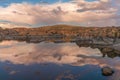 Watson Lake Sunset Reflection Landscape Royalty Free Stock Photo